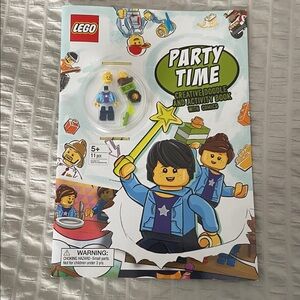 Lego Party Time 
activity book and minifigure